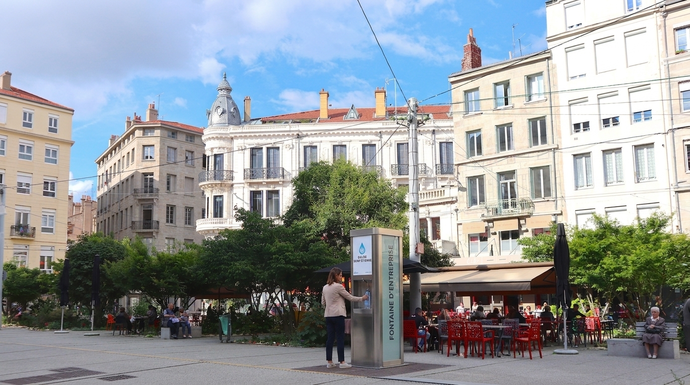 Fontaine à eau entreprise à Saint-Étienne
