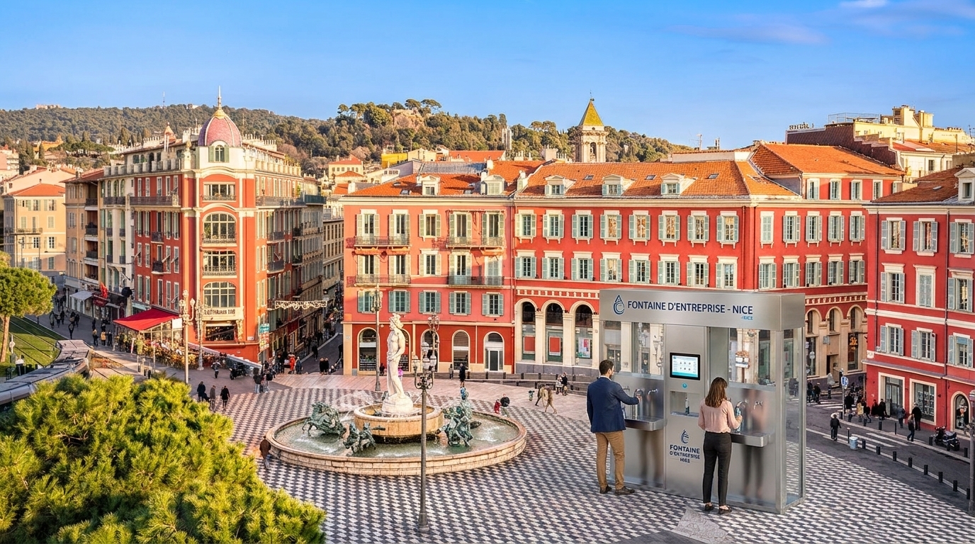Fontaine à eau entreprise à Nice