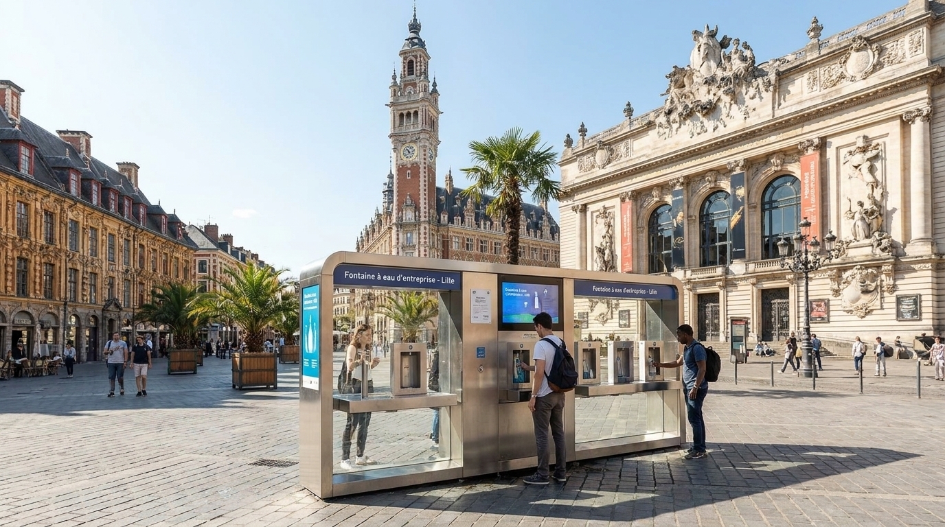 Fontaine à eau à Lille
