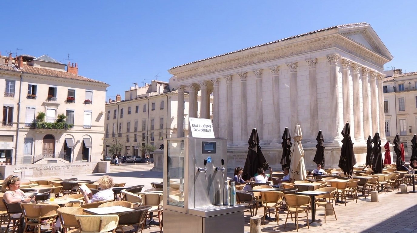 Fontaine à eau professionnelle à Nimes