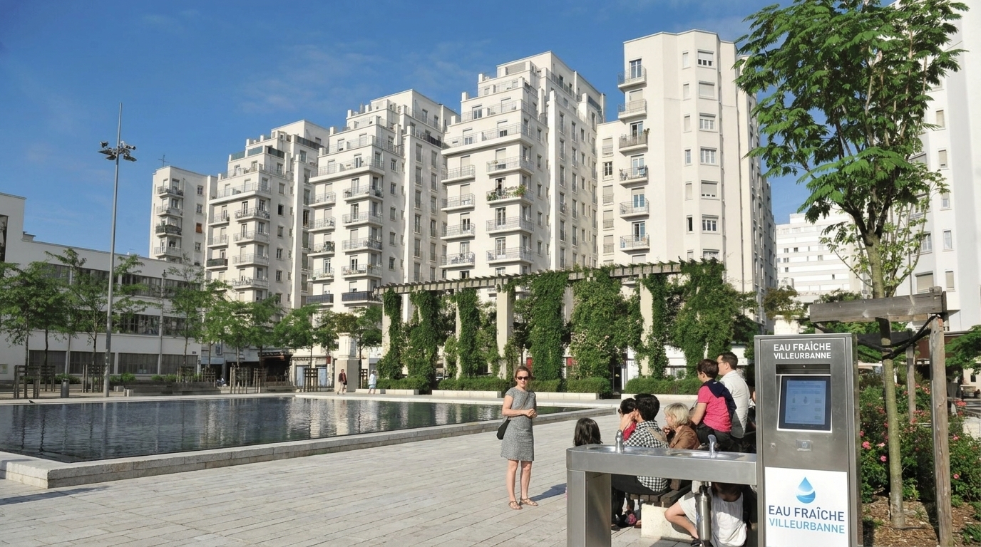 Fontaine à eau professionnelle à Villeurbanne