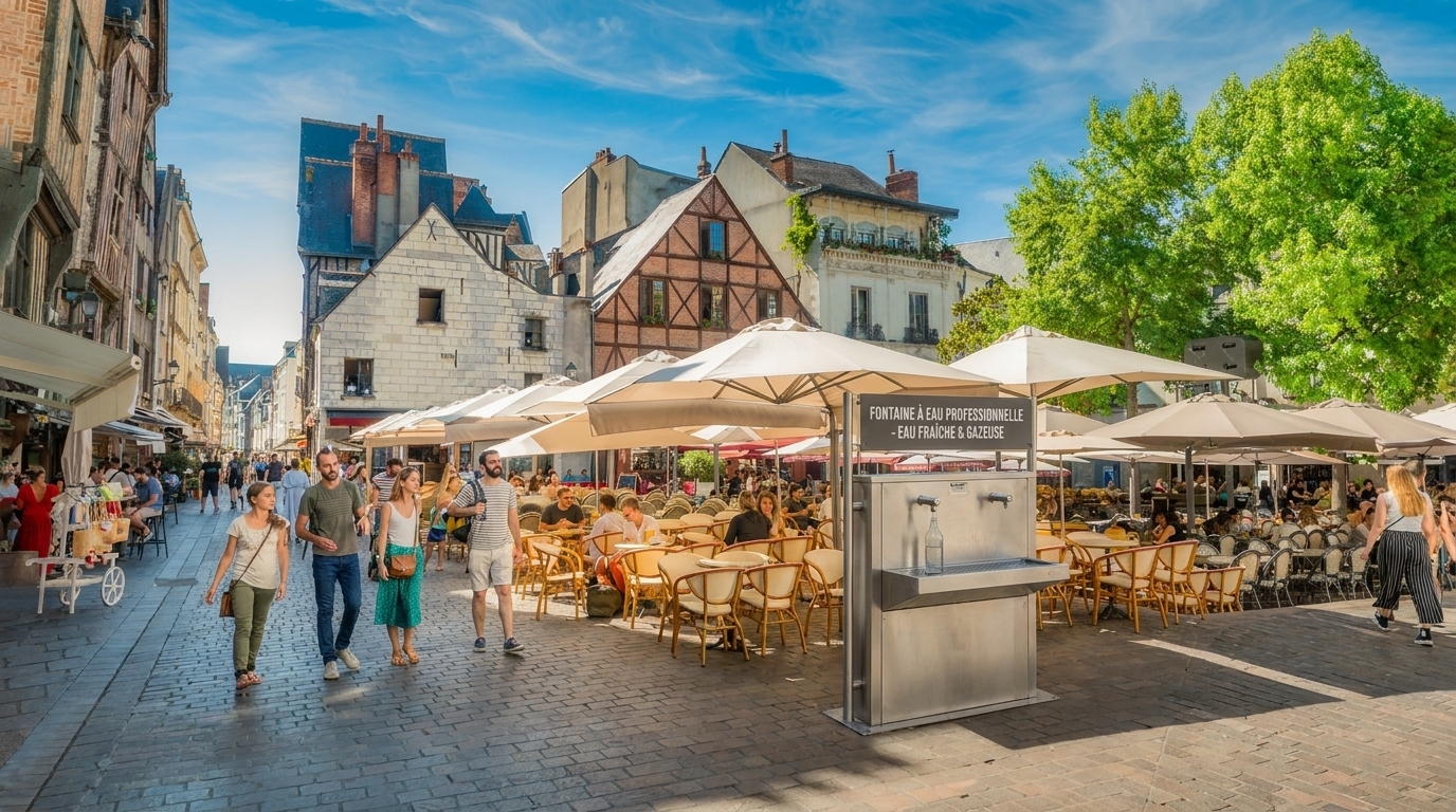 Fontaine à eau professionnelle à tours