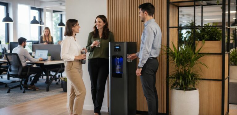 Où placer une fontaine dans un bureau ?